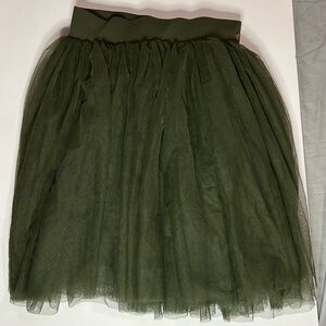 Matilda Jane Olive Green Tutu Skirt Size Girls 10